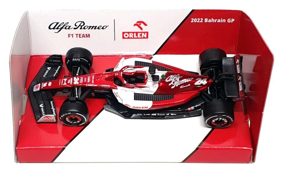 2022 #24 Zhou Guanyu 143 Alfa Romeo C42 F1 Team Orlen by Bburago (2) 2022 #24 Zhou Guanyu 1:43 Alfa Romeo C42 F1 Team Orlen by Bburago