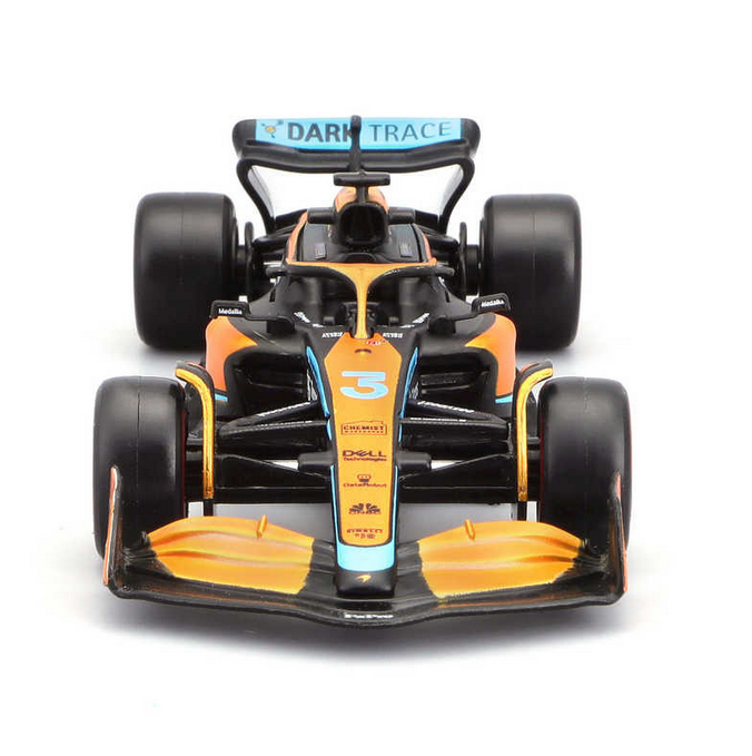 3 Daniel Ricciardo 2022 McLaren MCL36 by Bburago Diecast Model Car (4) 3 Daniel Ricciardo 2022 McLaren MCL36 by Bburago Diecast Model Car